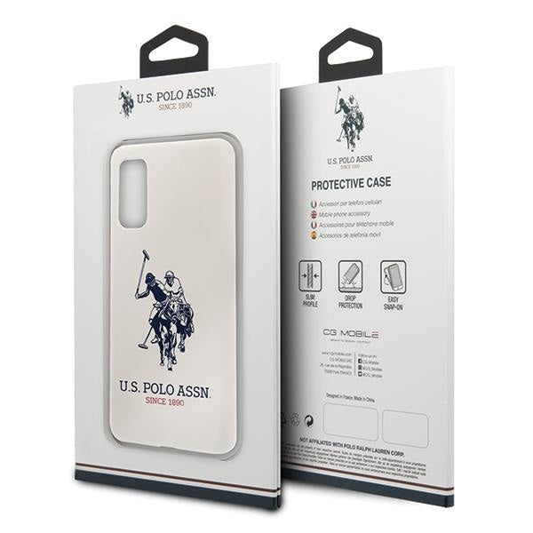 Калъф US Polo Big Horse за Samsung Galaxy S20 White
