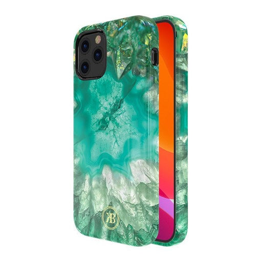 Калъф за телефон Kingxbar Agate Series iPhone 12 Mini зелен