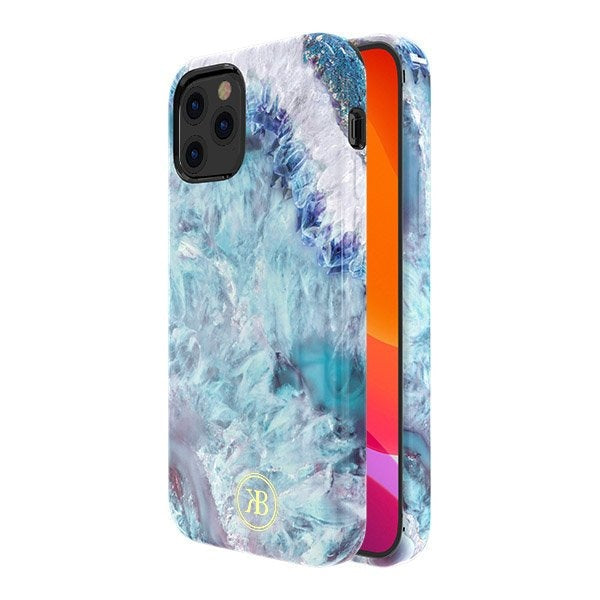 Калъф за телефон Kingxbar Agate Series iPhone 12 Mini син