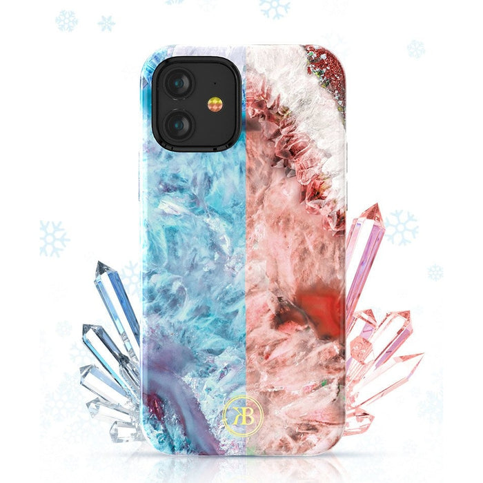 Калъф за телефон Kingxbar Agate Series iPhone 12 Mini син