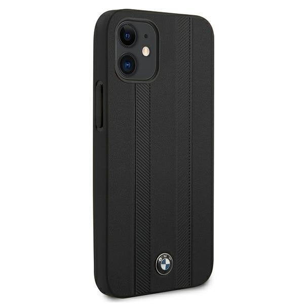 Калъф BMW Signature Tire Marks за iPhone 12 Mini Черен