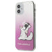 Калъф Karl Lagerfeld Choupette Fun за iPhone 12 Mini Розов