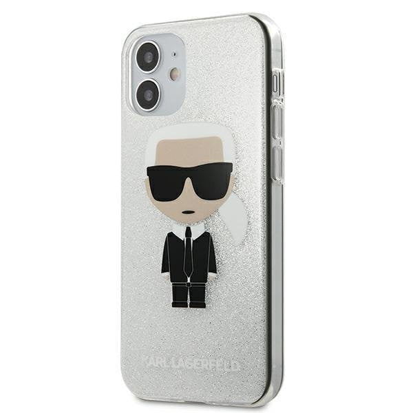 Калъф Karl Lagerfeld Glitter Ikonik за iPhone 12