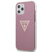 Калъф Guess Metallic Triange TPU за iPhone 12 Pro Max Розов