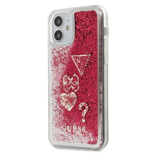 Калъф Guess Liquid Glitter Charms за Apple iPhone 12