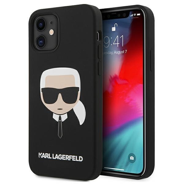 Калъф Karl Lagerfeld Head за Apple iPhone 12 mini Black