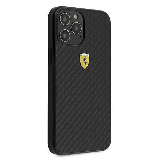 Калъф за телефон Ferrari iPhone 12 Pro черен