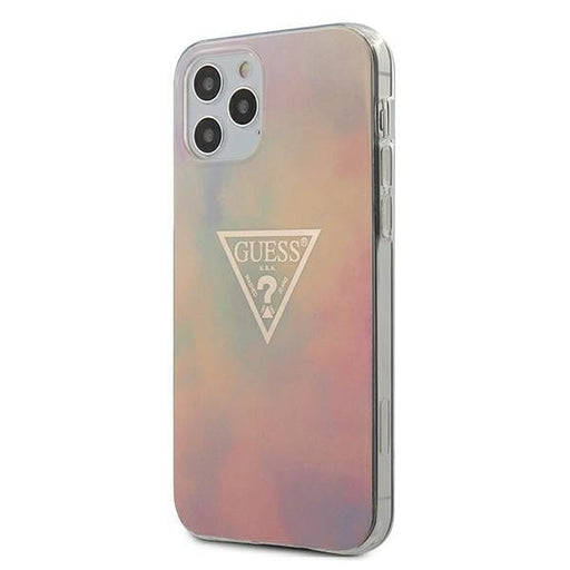 Калъф Cover Guess TPU T&D Gold Triangle за iPhone 12