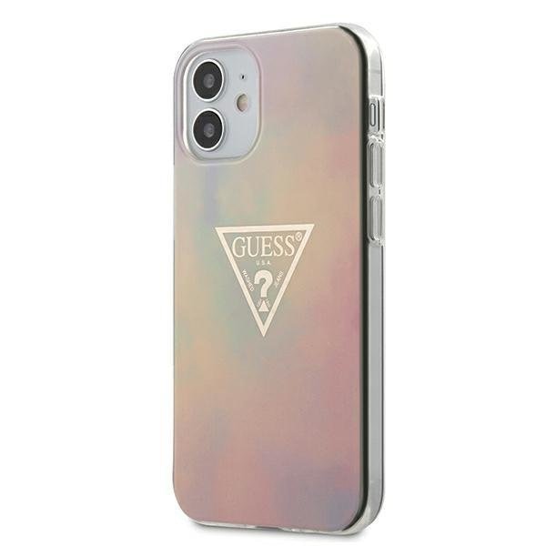 Калъф Cover Guess TPU T&D Gold Triangle за iPhone 12