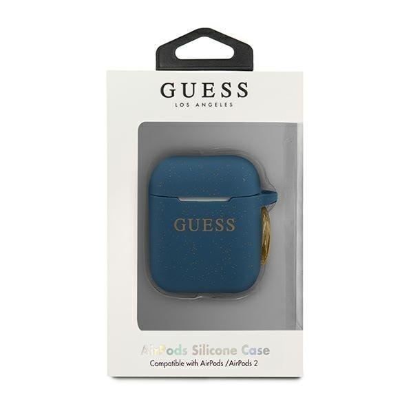 Калъф Guess Silicone за Apple AirPods Gen 1 / 2 Blue