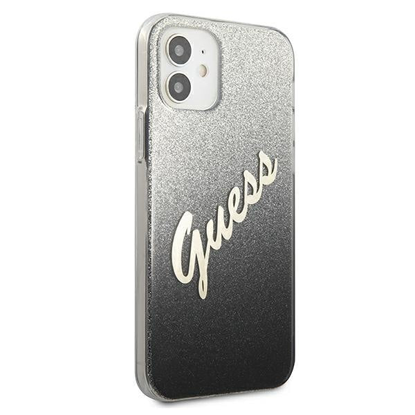 Калъф Guess Glitter Gradient Script за iPhone 12