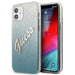 Калъф Guess Glitter Gradient Script за iPhone 12 Mini Син