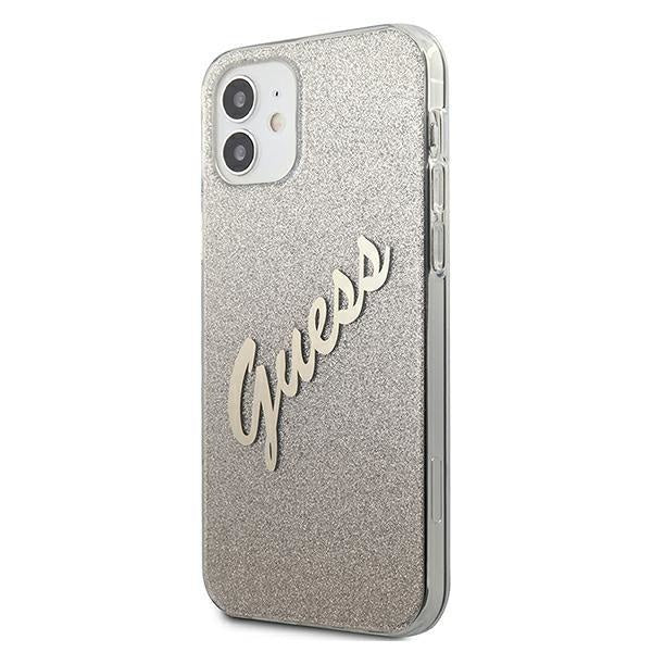 Калъф Guess Glitter Gradient Script за iPhone 12