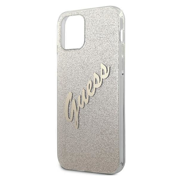 Калъф Guess Glitter Gradient Script за iPhone 12