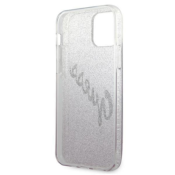 Калъф Guess Glitter Gradient Script за iPhone 12 Мini Розов