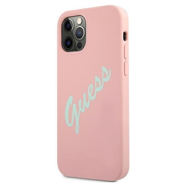 Калъф Guess Vintage Green Script за Apple iPhone 12