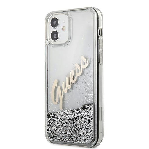 Калъф Guess Liquid Glitter Vintage Script за Apple