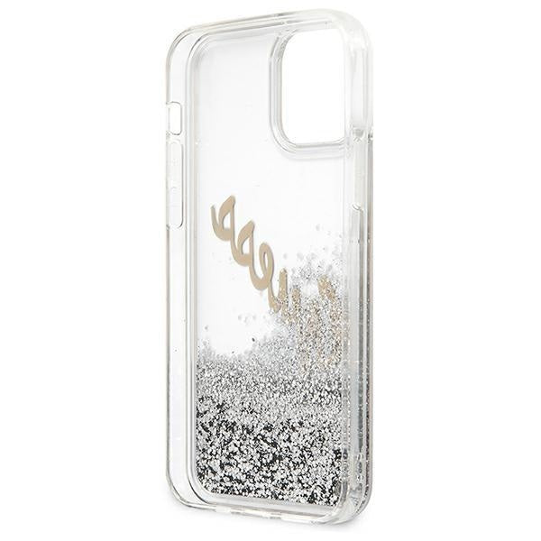 Калъф Guess Liquid Glitter Vintage Script за Apple