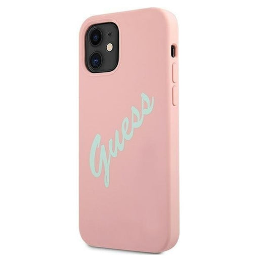 Калъф Guess Apple iPhone 12 Mini GUHCP12SLSVSPG Розов