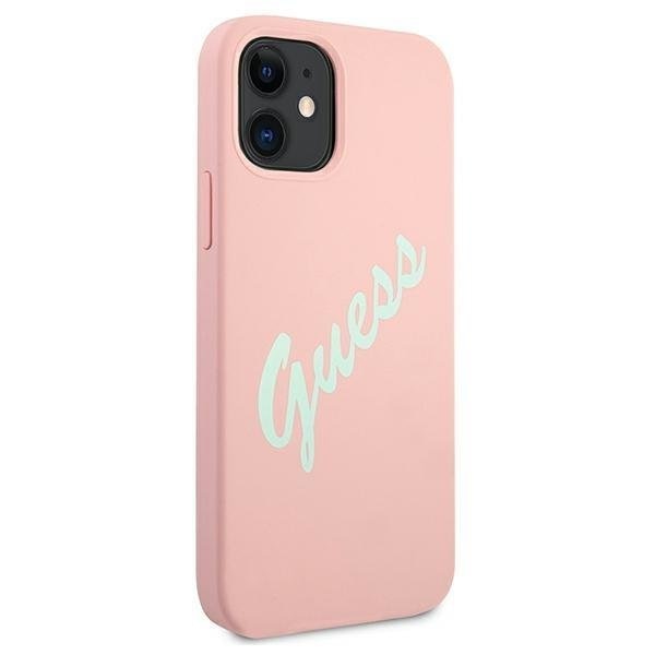 Калъф Guess Apple iPhone 12 Mini GUHCP12SLSVSPG Розов