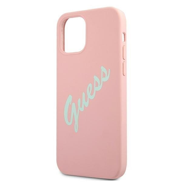 Калъф Guess Apple iPhone 12 Mini GUHCP12SLSVSPG Розов