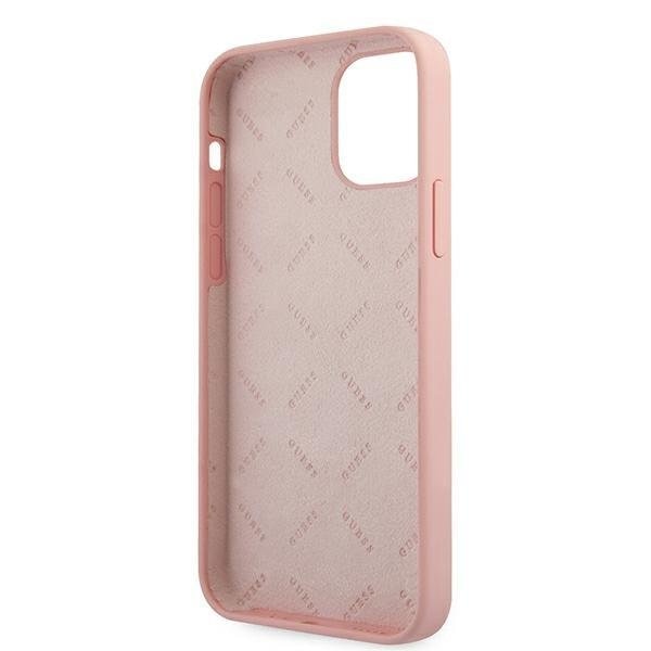 Калъф Guess Apple iPhone 12 Mini GUHCP12SLSVSPG Розов