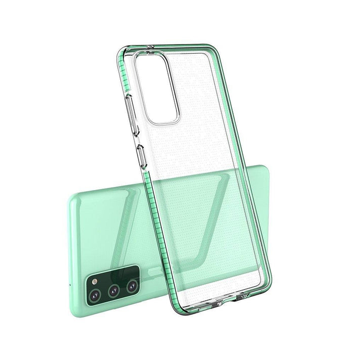 Калъф Spring Case clear TPU с цветна рамка