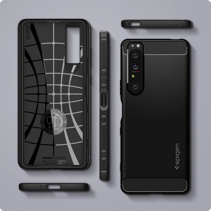 Калъф Spigen Rugged Armor за Sony Xperia 1 III Черен