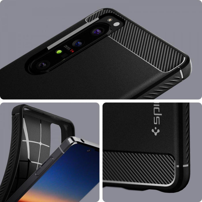 Калъф Spigen Rugged Armor за Sony Xperia 1 III Черен