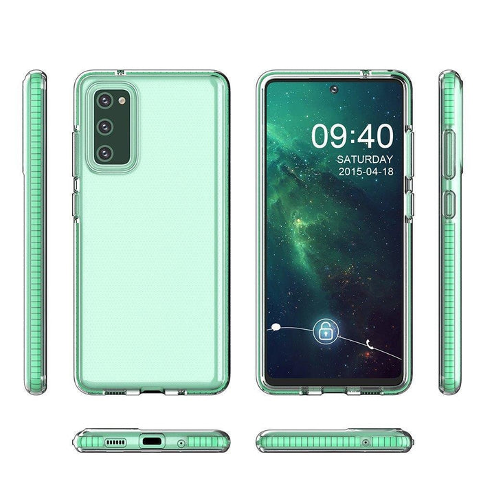 Калъф Spring Case Clear TPU с цветна рамка