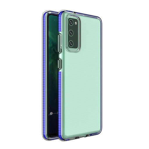 Калъф Spring Case clear TPU с цветна рамка