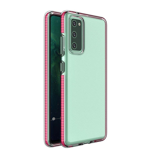 Калъф Spring Case clear TPU с цветна рамка