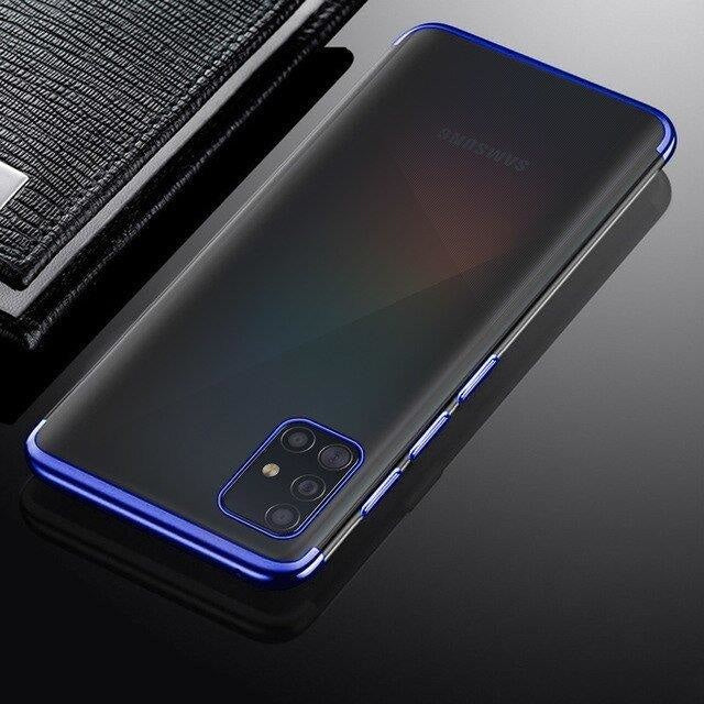 Калъф Clear Color Case за Samsung Galaxy A72 4G син