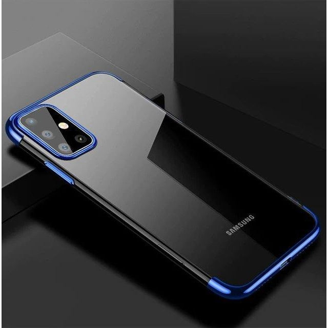 Калъф Clear Color Case за Samsung Galaxy A72 4G син