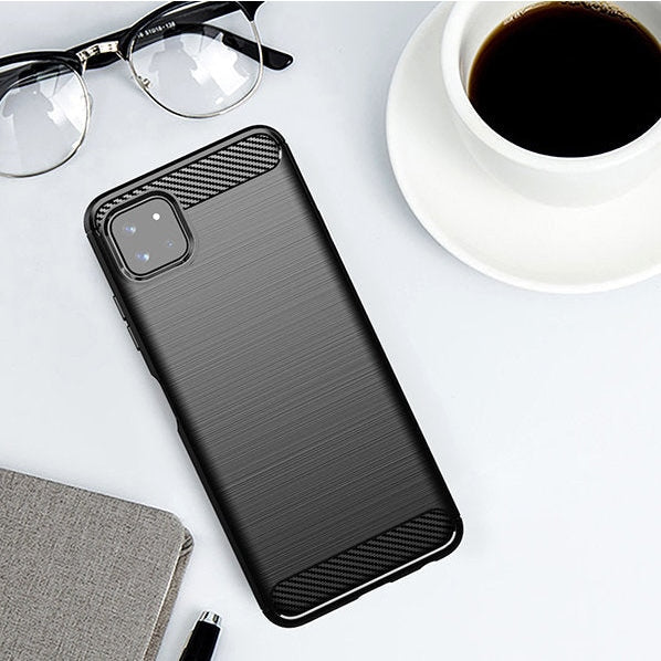 Калъф Carbon Case Flexible за Samsung Galaxy A22 5G черен