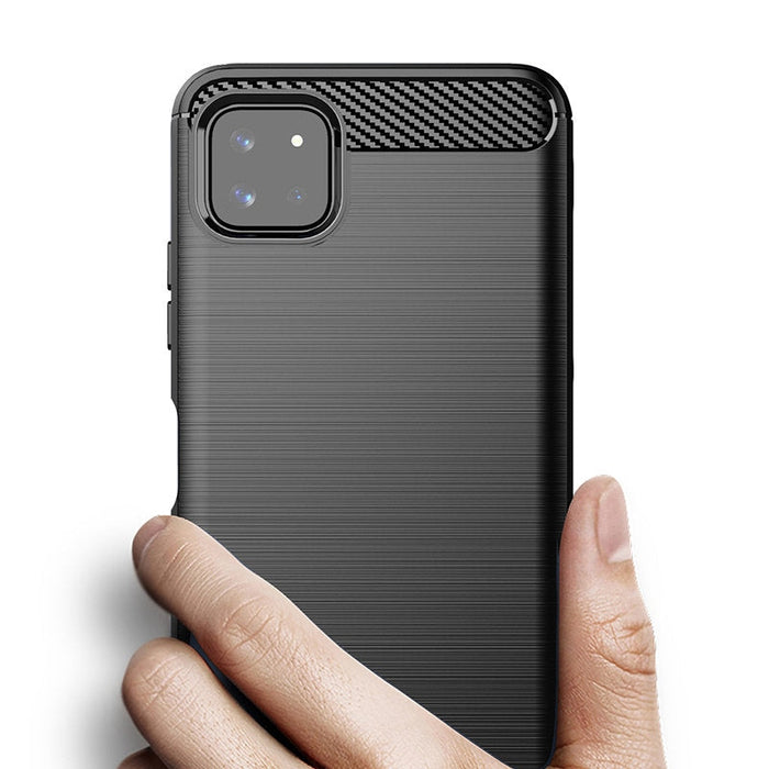 Калъф Carbon Case Flexible за Samsung Galaxy A22 5G черен