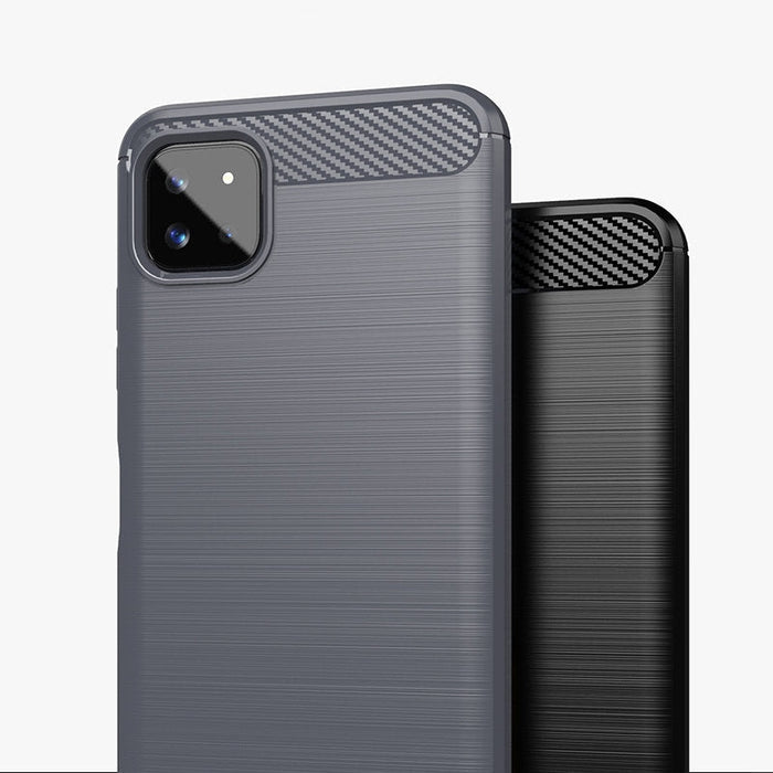 Калъф Carbon Case Flexible за Samsung Galaxy A22 5G черен