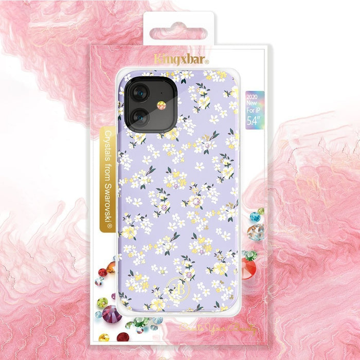 Калъф Kingxbar Blossom Lily Swarovski iPhone 12 Mini