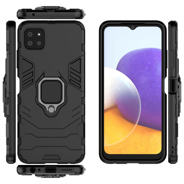 Калъф HQWear Ring Armor Case за Samsung Galaxy A22 Black