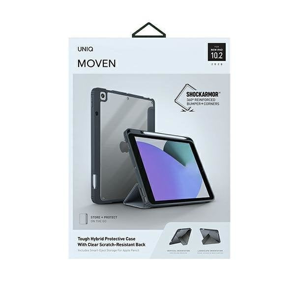 Калъф за таблет UNIQ Moven Apple iPad 10.2 (2020) въглен/сив