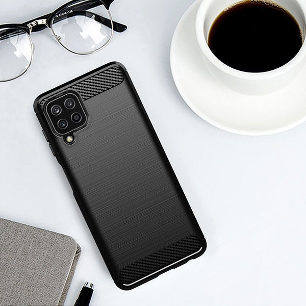 Калъф Carbon Case Flexible за Samsung Galaxy A22 4G черен