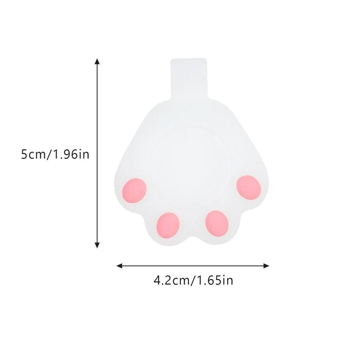 Калъф Cat Paw Silicone за AirTag бял