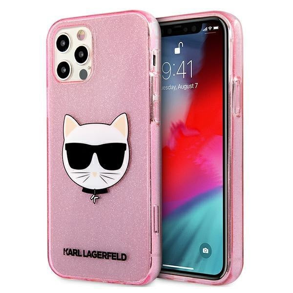 Калъф Karl Lagerfeld Choupette Head Glitter за Apple