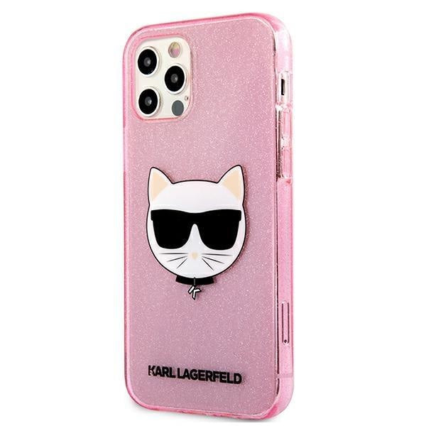 Калъф Karl Lagerfeld Choupette Head Glitter за Apple