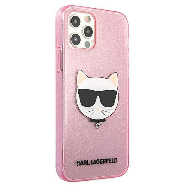 Калъф Karl Lagerfeld Choupette Head Glitter за Apple