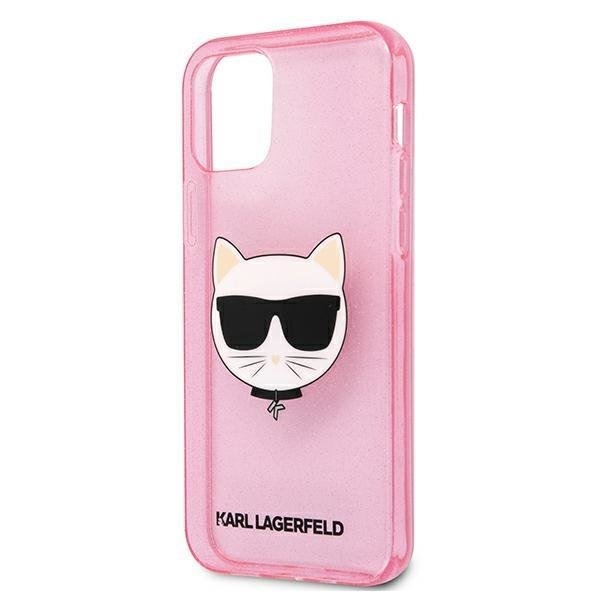 Калъф Karl Lagerfeld Choupette Head Glitter за Apple