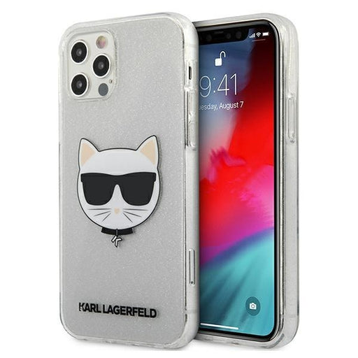 Калъф Karl Lagerfeld Choupette Head Glitter за Apple