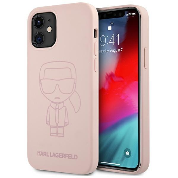 Калъф Karl Lagerfeld KLHCP12SSILTTPI Silicone Ikonik