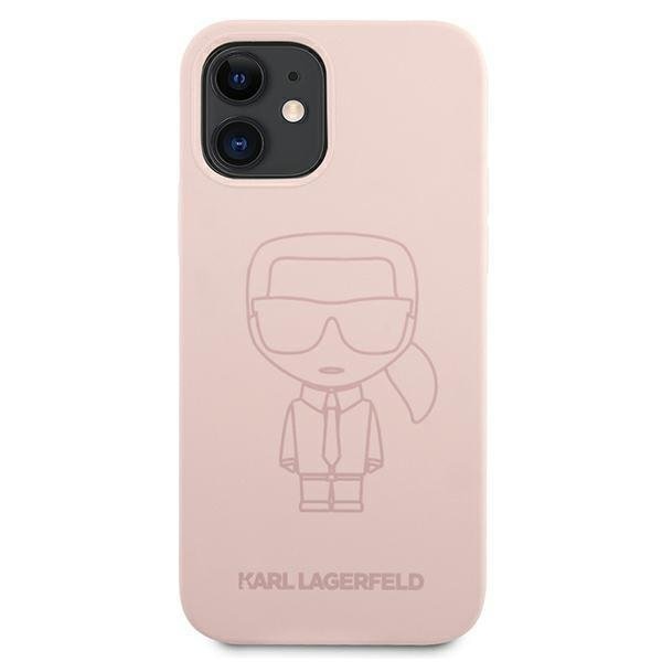 Калъф Karl Lagerfeld KLHCP12SSILTTPI Silicone Ikonik