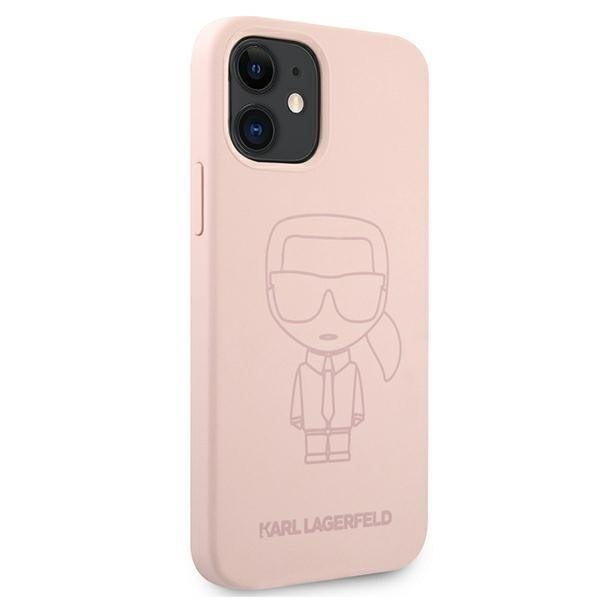 Калъф Karl Lagerfeld KLHCP12SSILTTPI Silicone Ikonik